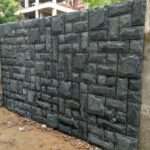 black wall cladding